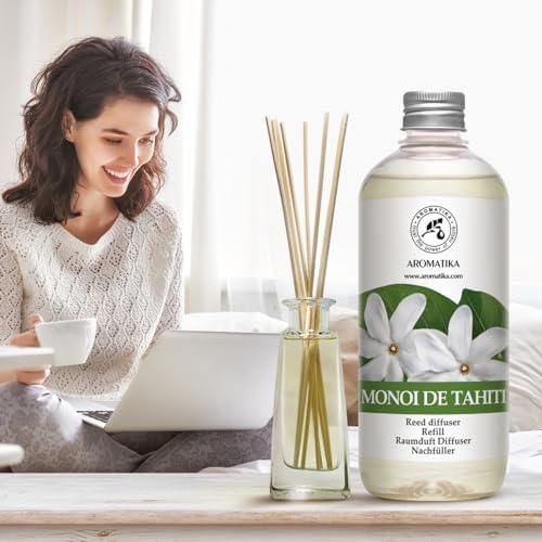 AROMATIKA Monoi de Tahiti 17 Fl Oz Floral Diffuser Refill