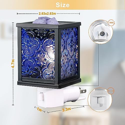 Moroccan Wall Plug-In Electric Wax Melt Warmer with Night Light