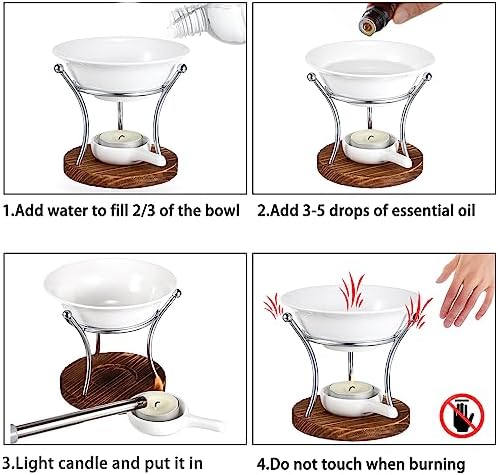 Juxyes Romantic Ceramic Wax Melt Warmer