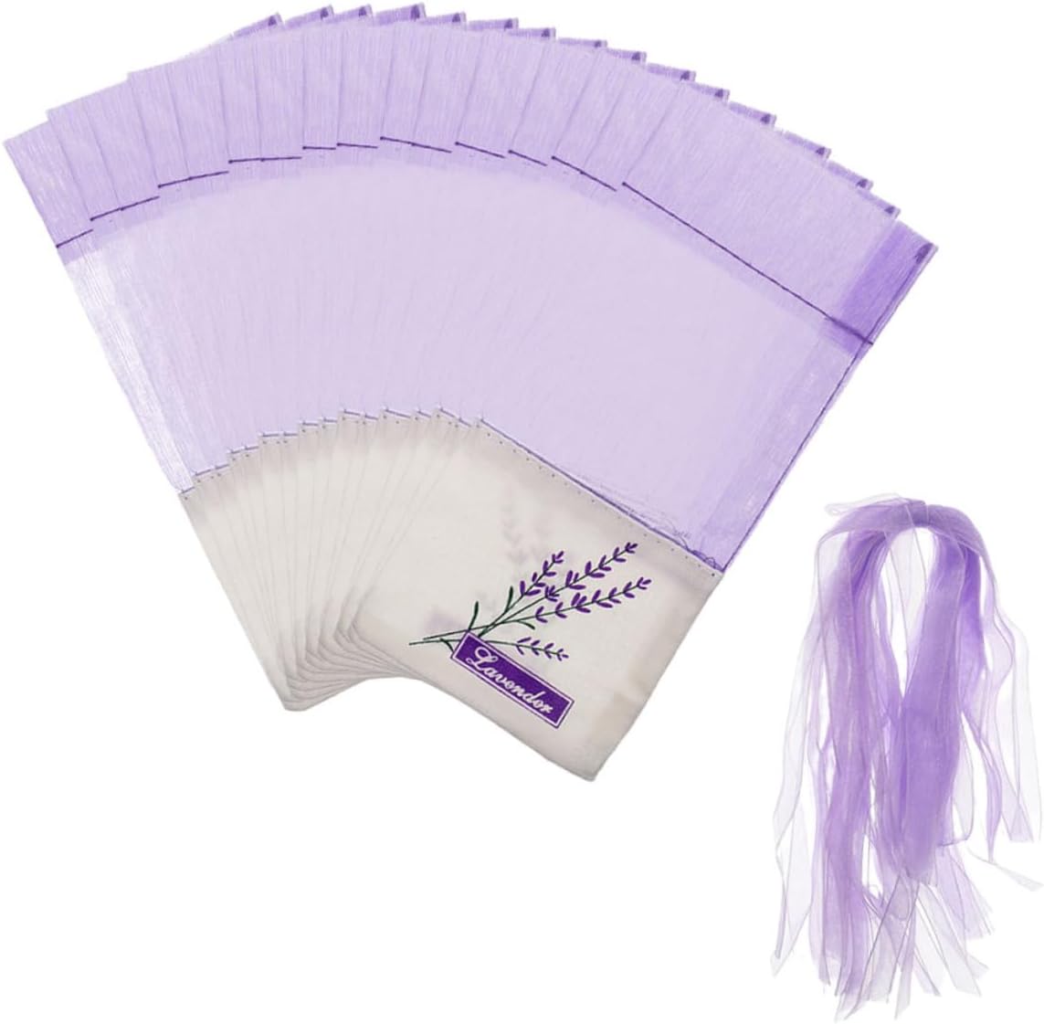 MAGICLULU 50pcs Cotton Lavender Sachet Bags for Home and Car