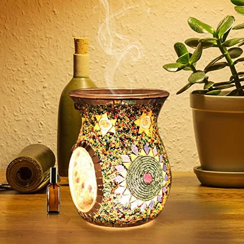 Lyellfe 2 Pack Mosaic Glass Diffuser