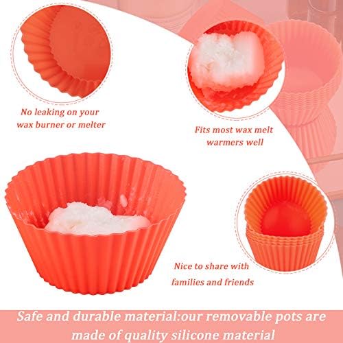 Patelai 20-Piece Reusable Silicone Wax Melt Liners