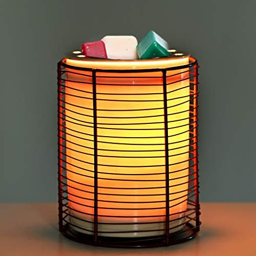 ASAWASA Ceramic Wax Melts Warmer with Iron Frame