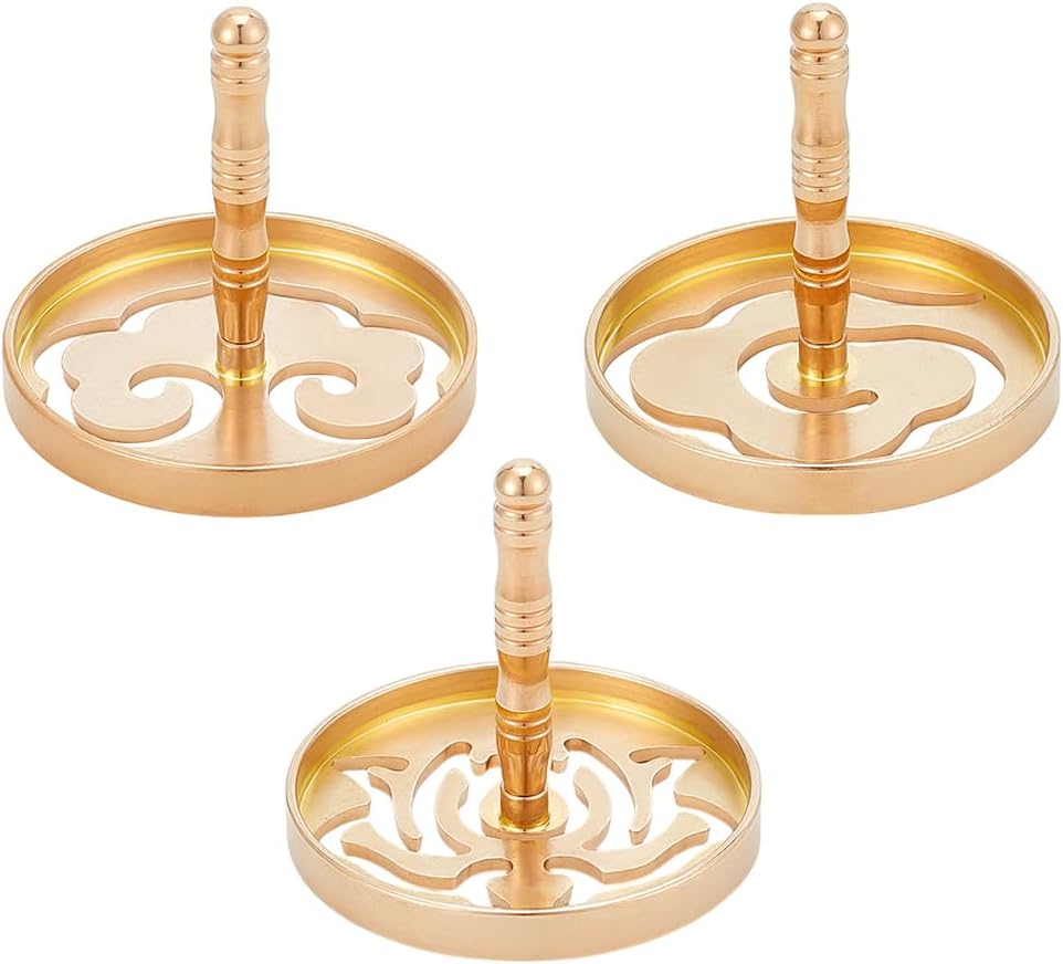 WEBEEDY 3 Styles Incense Press Molds Brass Kit