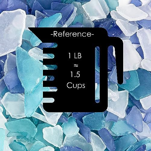 CYS EXCEL Sea Glass Vase Filler Mix 24 Ounces