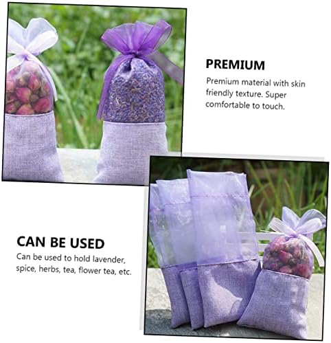24Pcs Lavender Sachet Bags Drawstring Empty Pouches for Home Fragrance