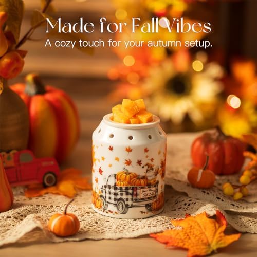 Candeldo Fall Wax Melt Warmer with 2 Light Bulbs