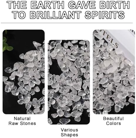 Clear Crystal Chips Natural Polished Quartz Stones for Fish Tanks Vase Fillers