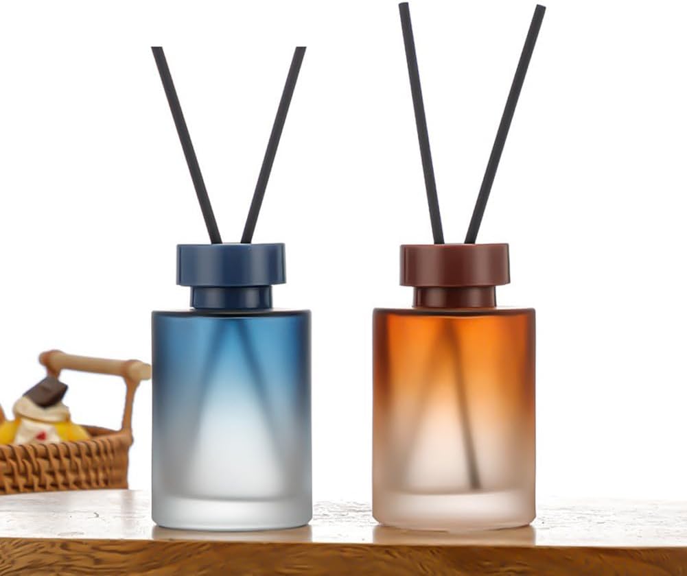VASANA 120ML Empty Glass Diffuser Jar for Aromatherapy