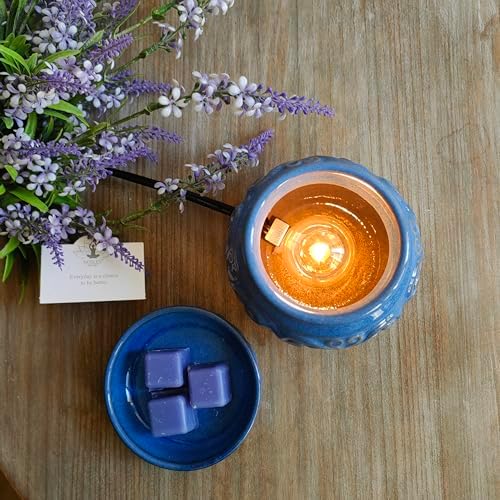 Hosley Blue Ceramic Electric Warmer 5 High