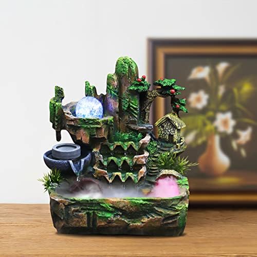 Genseino Rockery Fountain with LED Lights and Atomizer