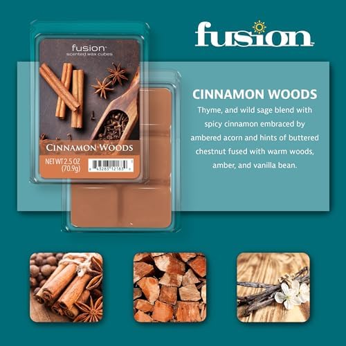 FUSION Cinnamon Woods Scented Wax Melts - 3 Pack