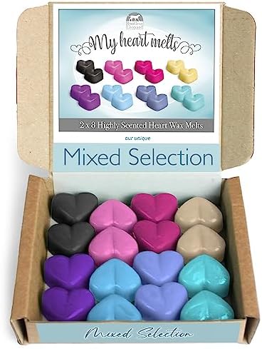 Mixed Scents Heart Shaped Wax Melts Set of 16