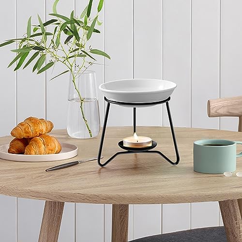 WDCD Wax Melt Essential Oil Burner Ceramic Aromatherapy Diffuser with Petal Design