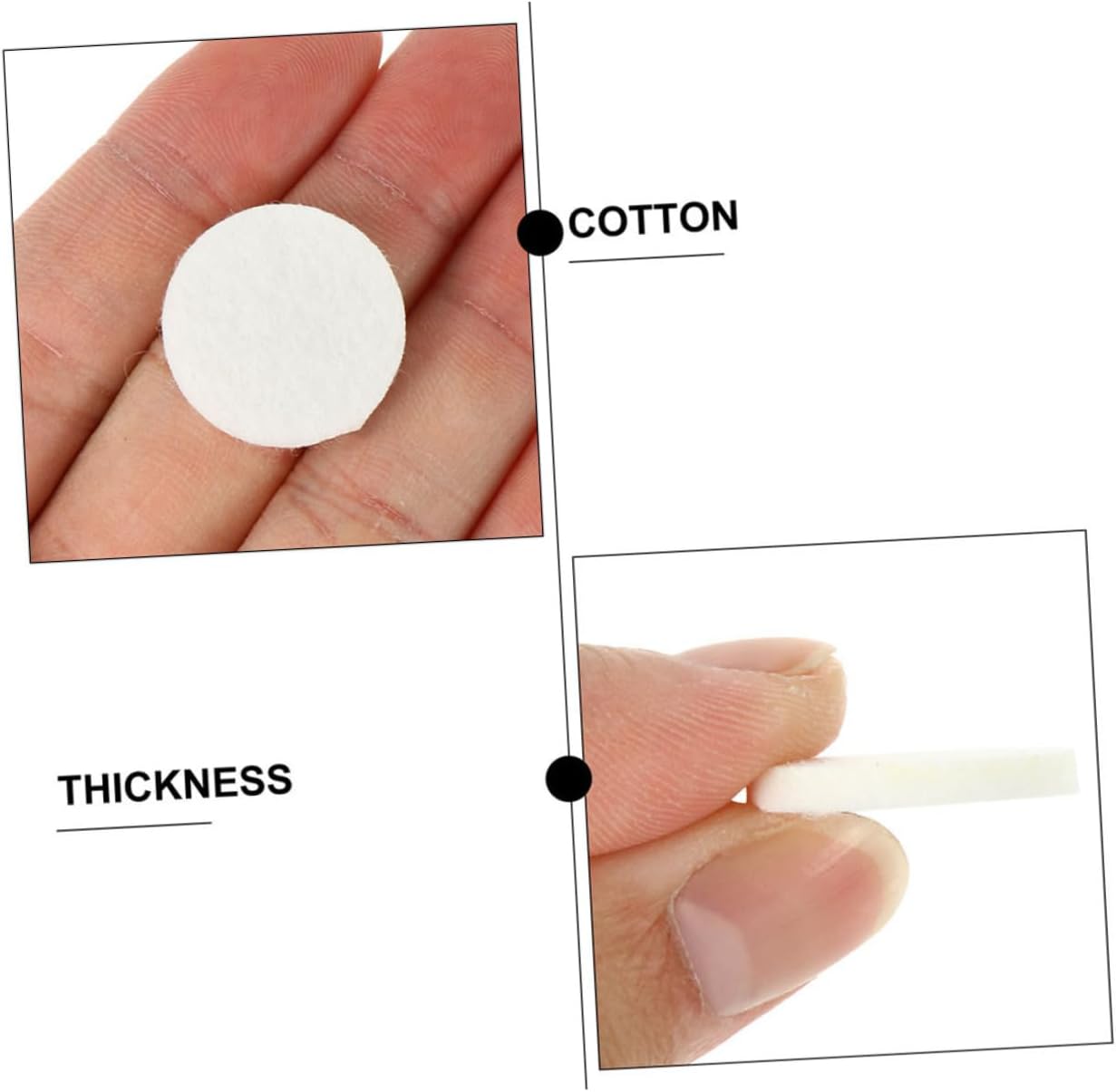 100pcs Cotton Aroma Pads for Essential Oil Diffuser Refill