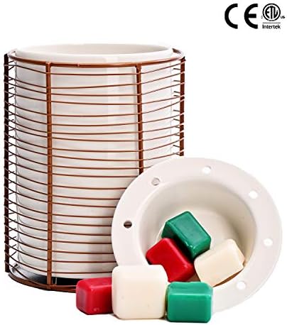 ASAWASA Ceramic Wax Melts Warmer with Iron Frame