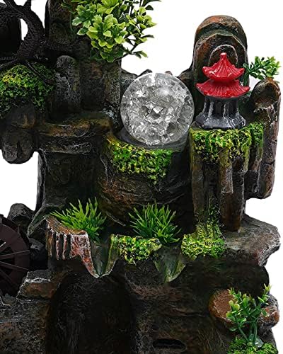 LED Lamp Water Fountain with Atomizer for Home Decor