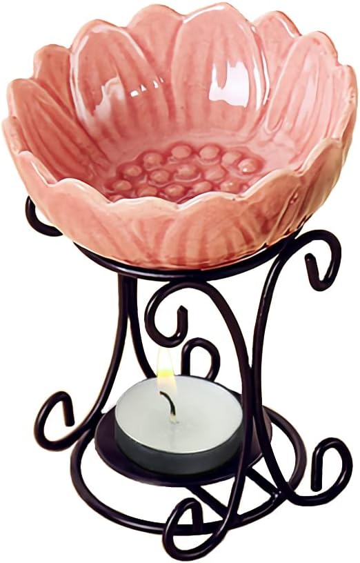 Tealight Wax Melter Oil Burner with Iron Tray