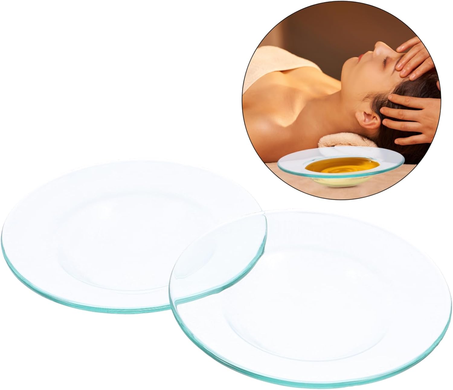 HOMSFOU 2 Pc Wax Heater Liner Oil Warmer Dish