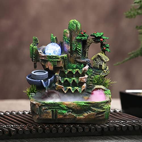 Genseino Rockery Fountain with LED Lights and Atomizer