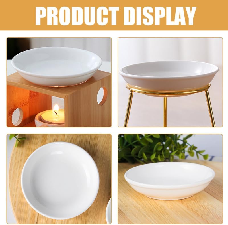 6PCS Ceramic Dish for Wax Warmers and Oil Burners