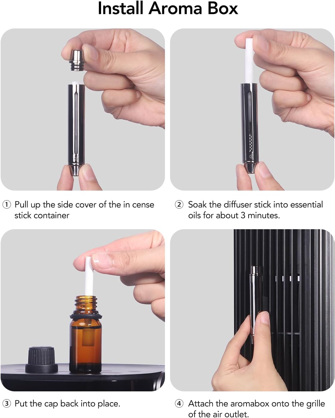 GoveeLife Air Freshener Diffuser Vent Clips with 12 Refill Sticks