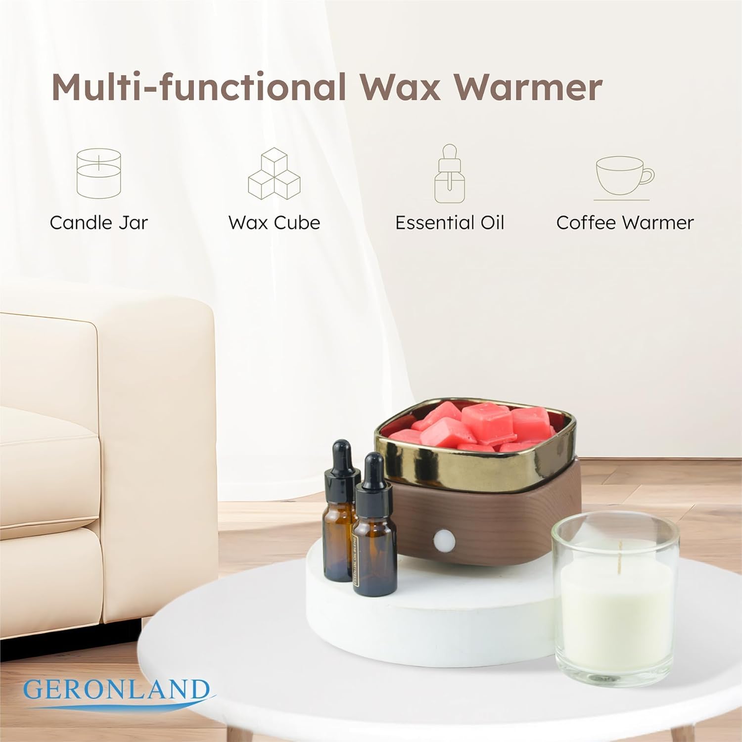 Geronland 3-in-1 Electric Wax Melt Warmer