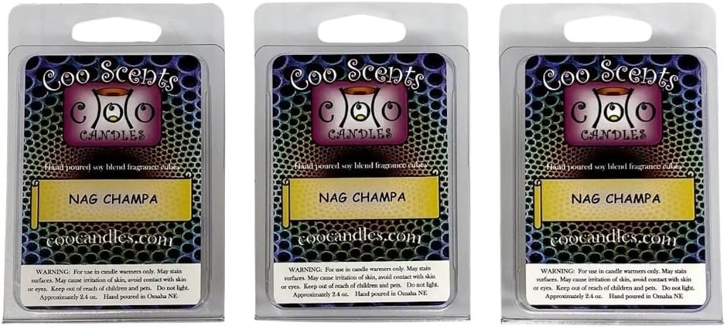 3 Pack Soy Blend Nag Champa Candle Bars