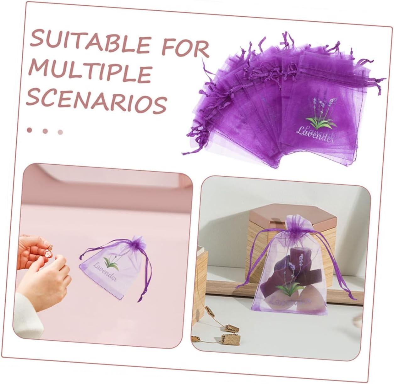 Happyyami 20pcs Lavender Sachet Bags
