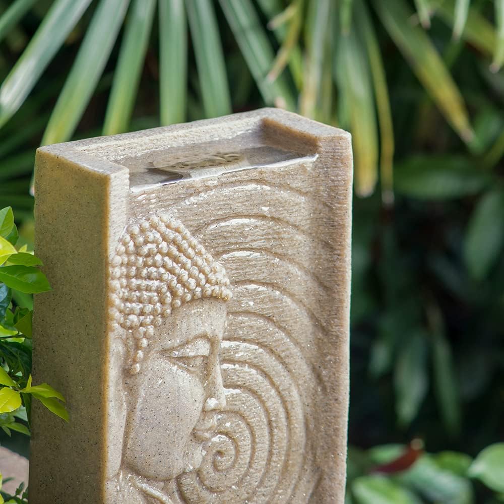 Generic Indoor Buddha Water Fountain with LED Light