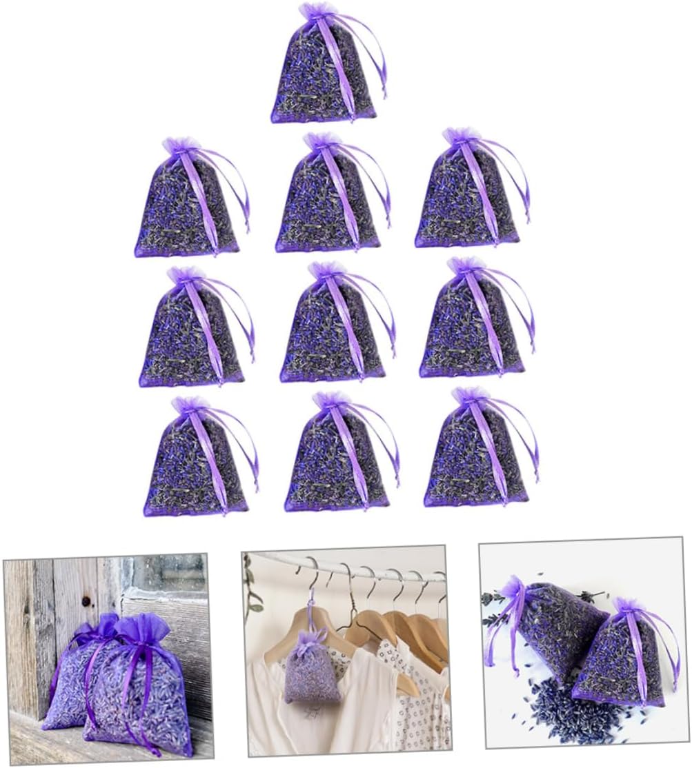10pcs Lavender Sachets for Closets Home Fragrance Fresheners