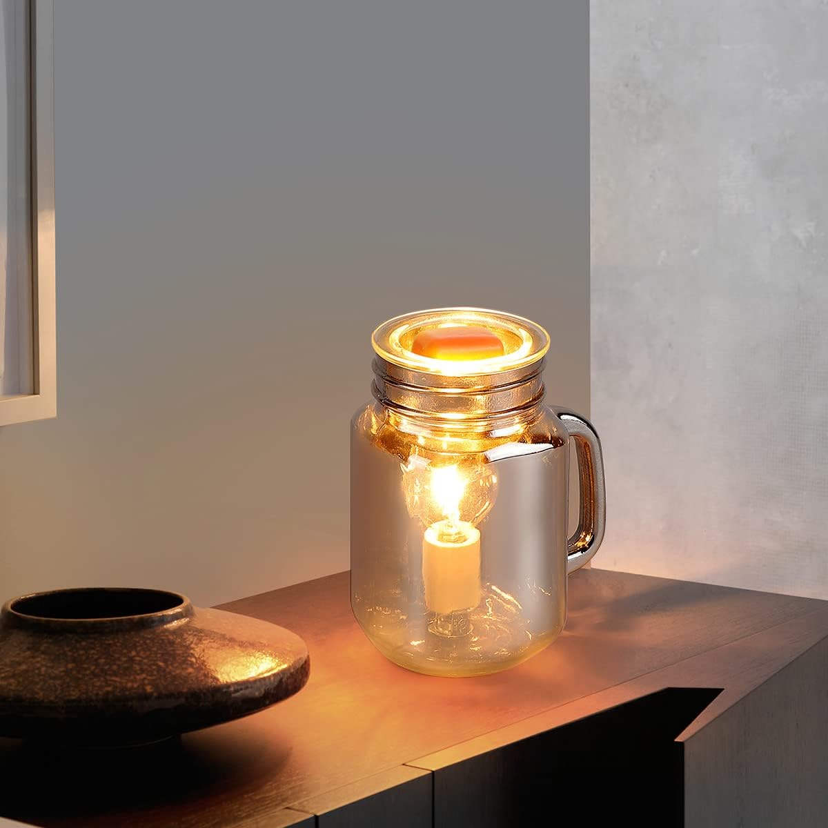 HEKALU Wax Melt Warmer with Handle and Bulb Design