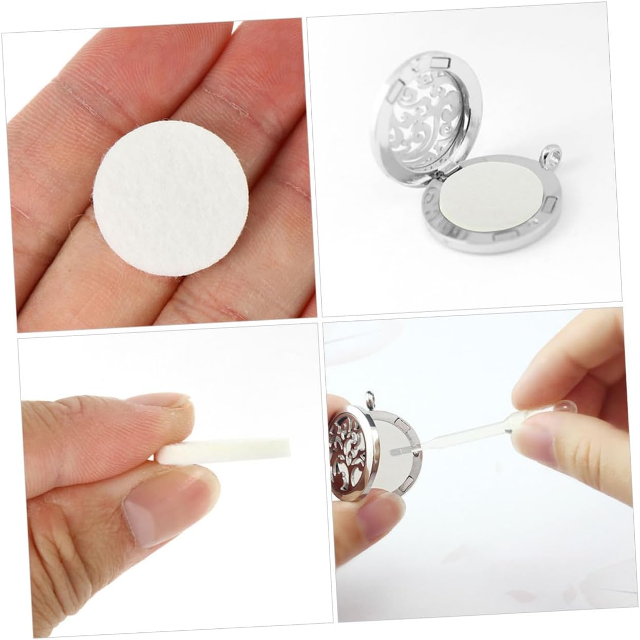 BESTYASH 100pcs Aroma Pads for Essential Oils