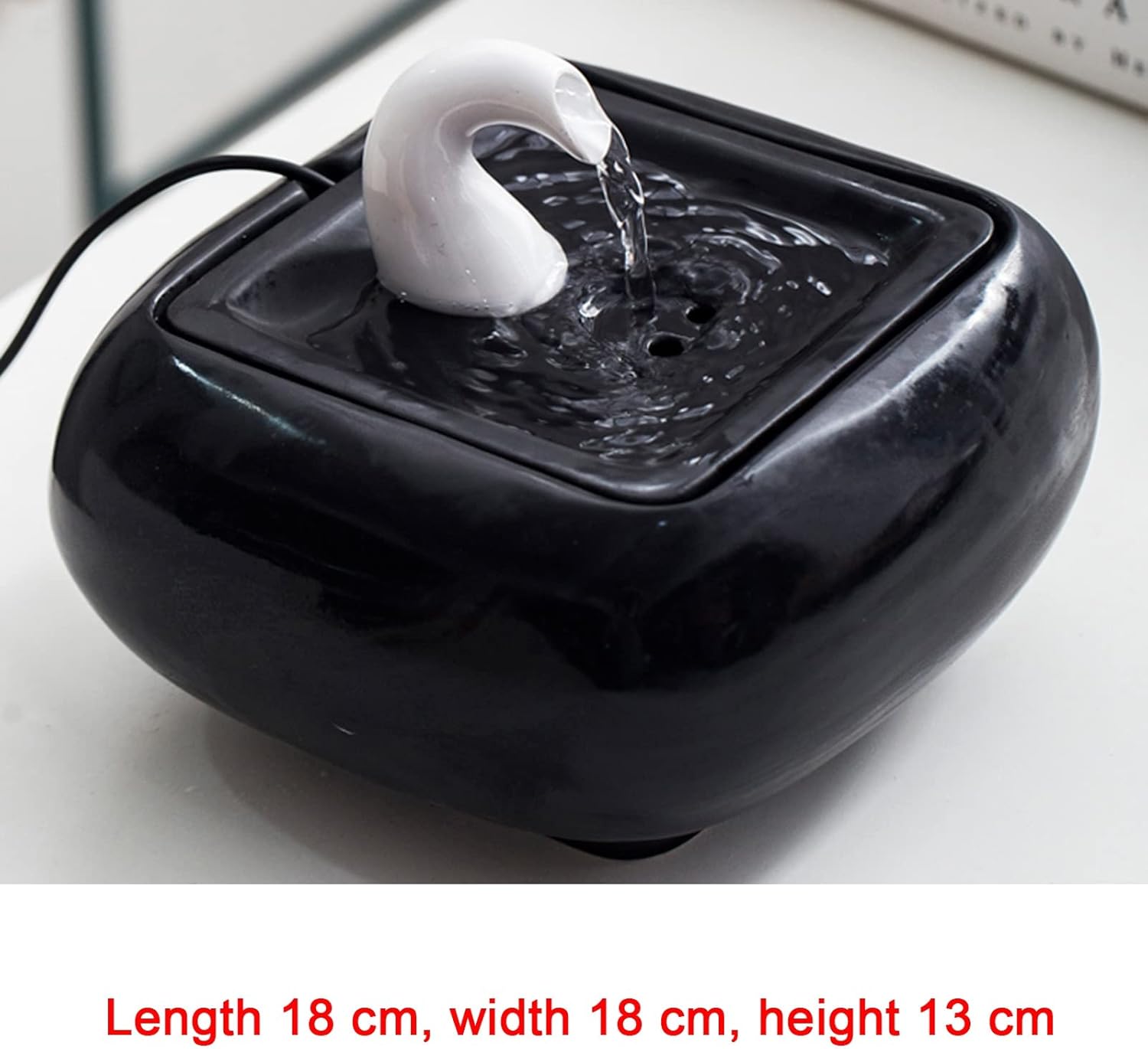 Gold Ceramic Tabletop Fountain Decor Humidifier