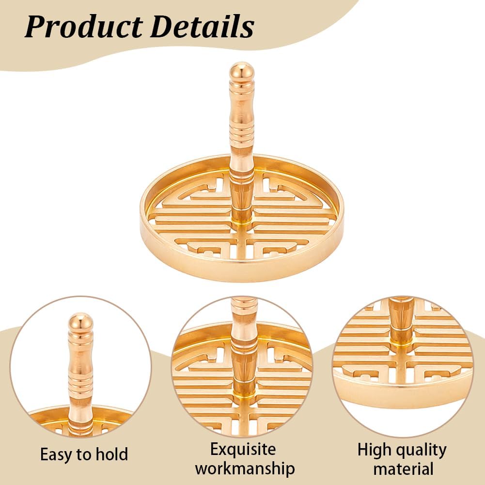 WEBEEDY 3 Style Incense Press Molds Brass Set
