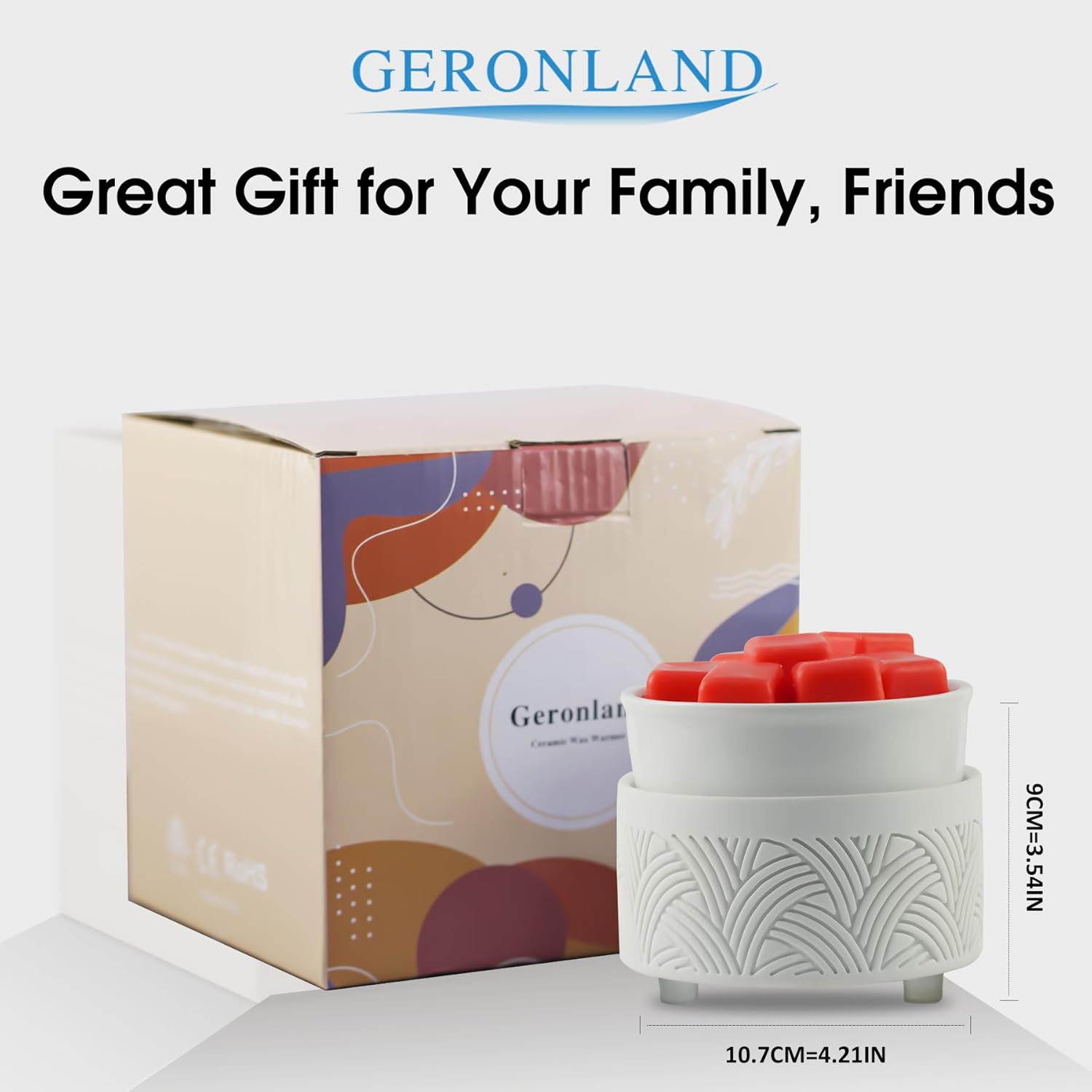 Geronland 3-in-1 Electric Wax Melt Warmer Ceramic