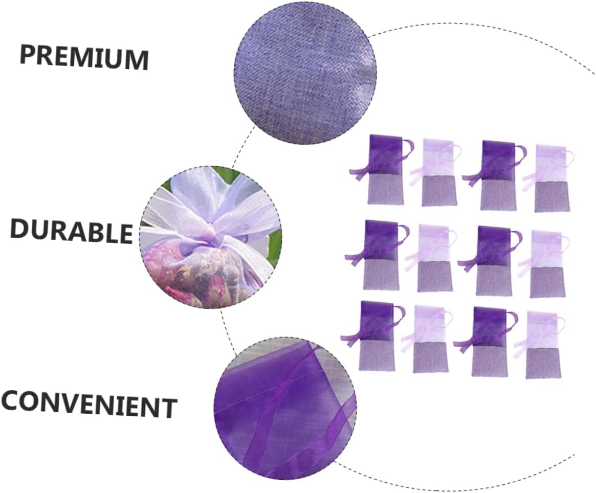 OATIPHO 24pcs Lavender Sachet Bags Air Freshener Pouches