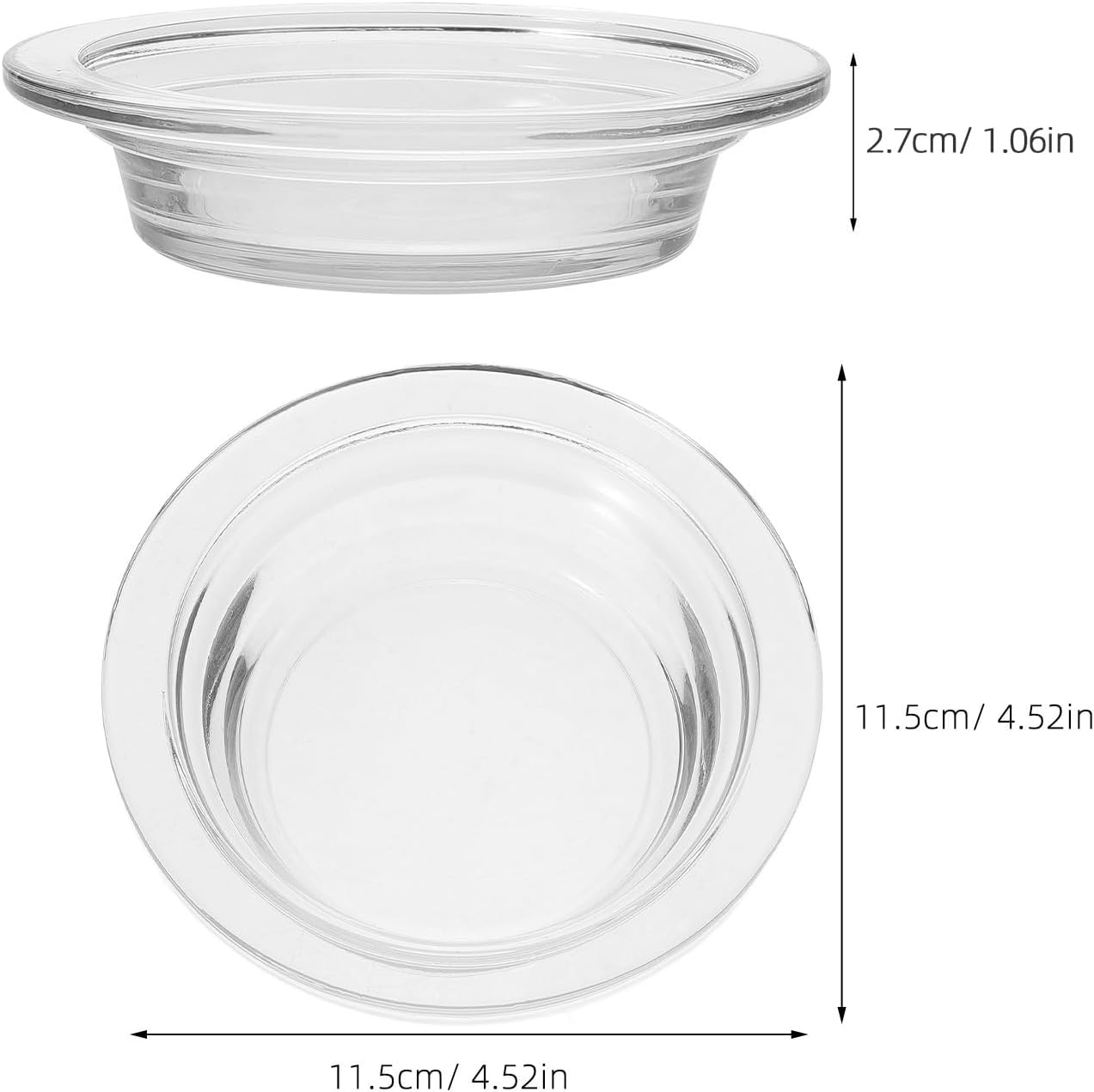 Ciieeo 1pc Replacement Oil Warmer Glass Dish