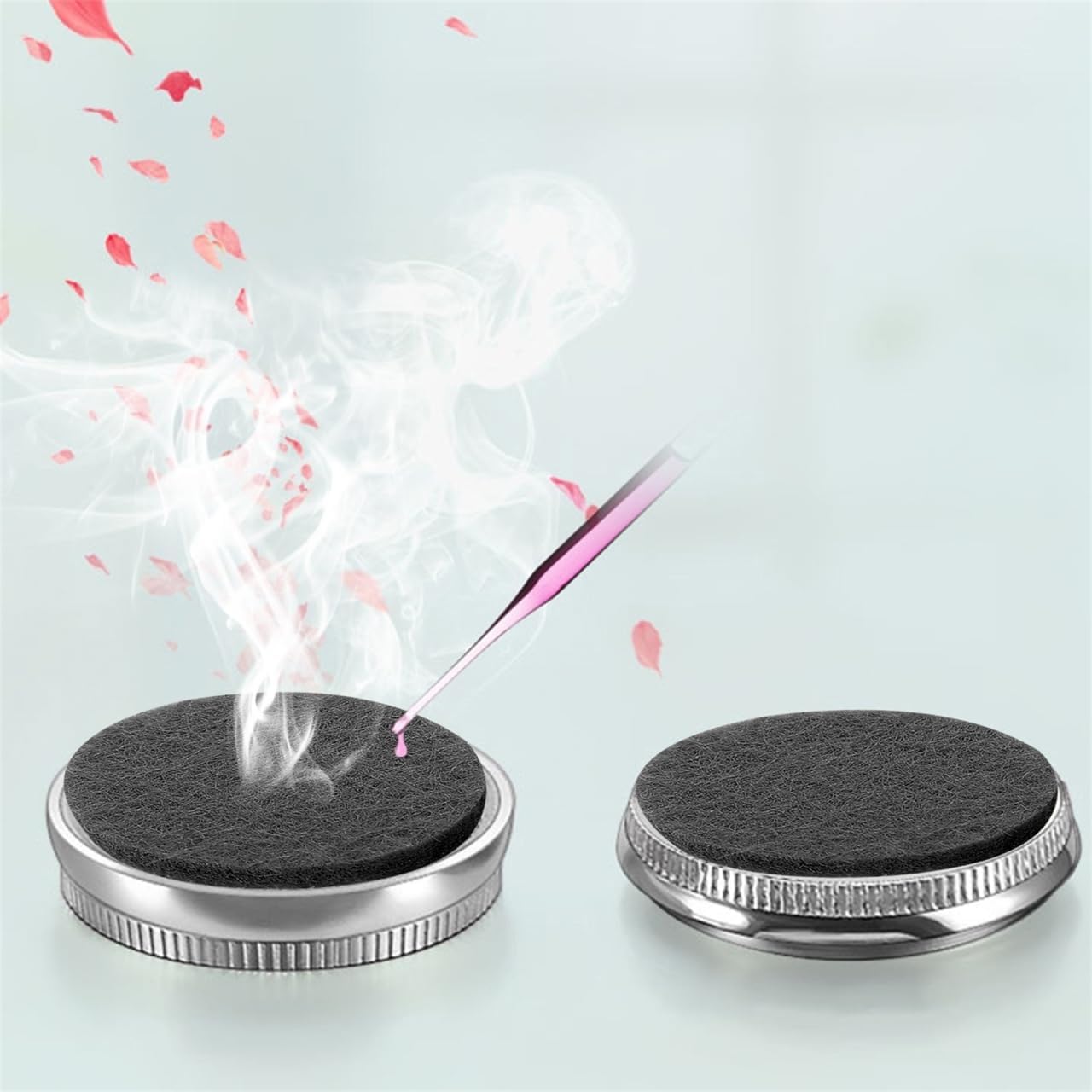 IMIKEYA 100pcs Essential Oil Diffuser Pads for Necklace and Car
