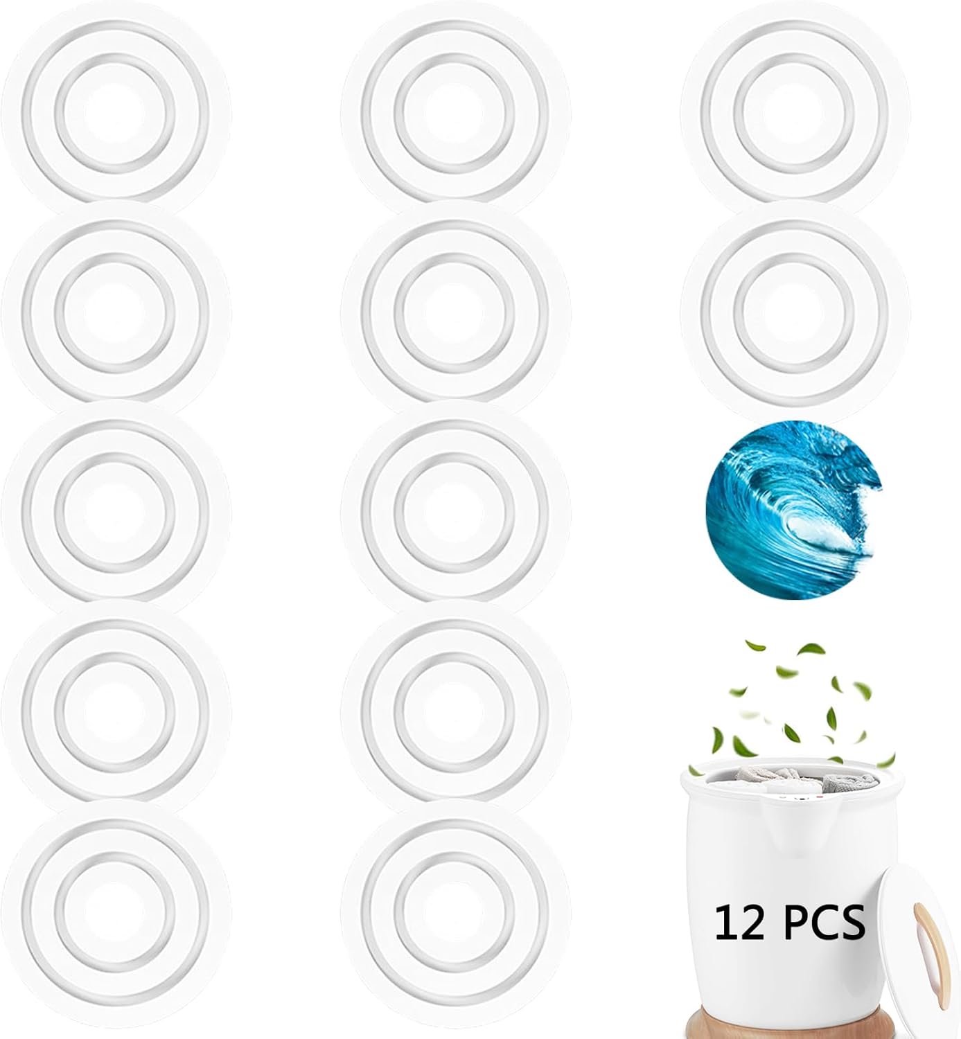 CYGCL 12 Pack Towel Warmer Fragrance Discs - Ocean Flavor