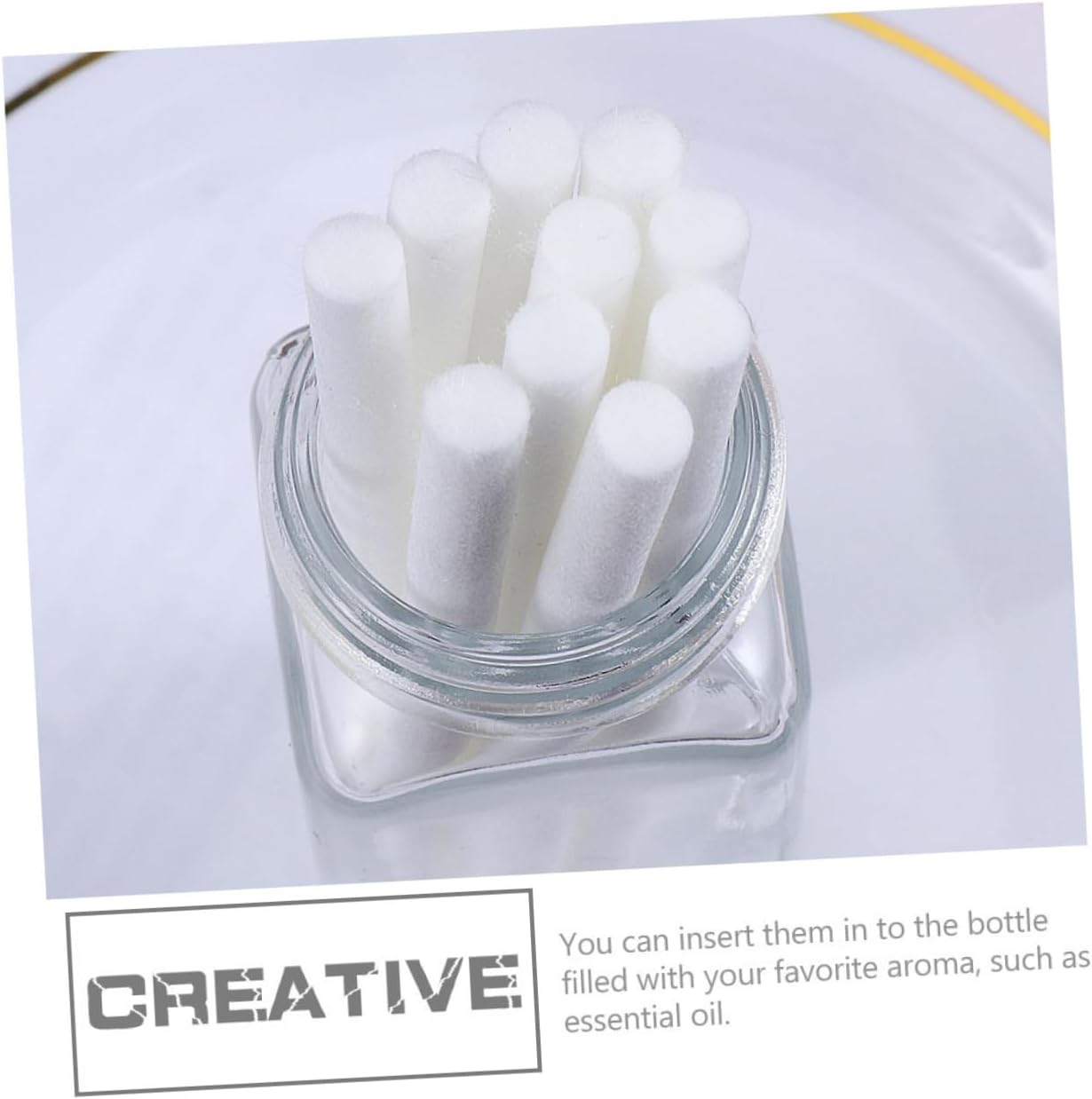 Zerodeko 15pcs Essential Oil Diffuser Rods for Home Use