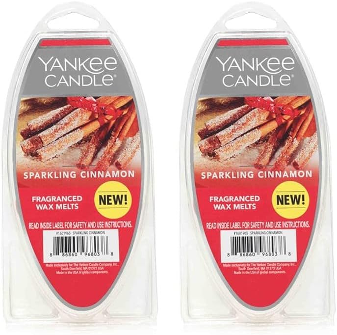 Yankee Candle Sparkling Cinnamon Wax Melts Set of 2