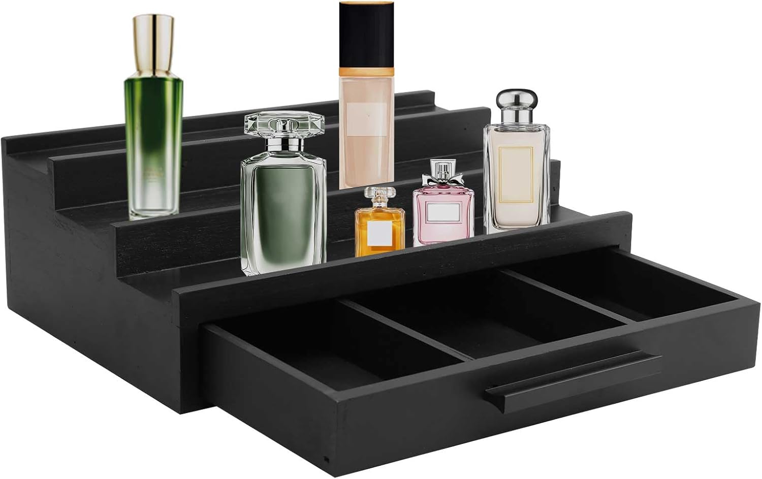 Cologne Organizer for Men 3 Tier Wooden Display Stand