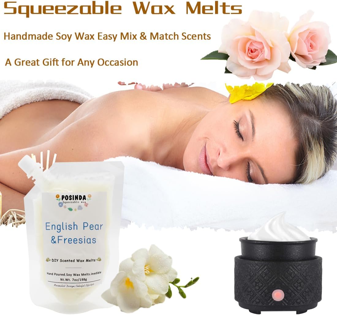 1pc 7oz English Pear Freesia Squeezable Wax Melts