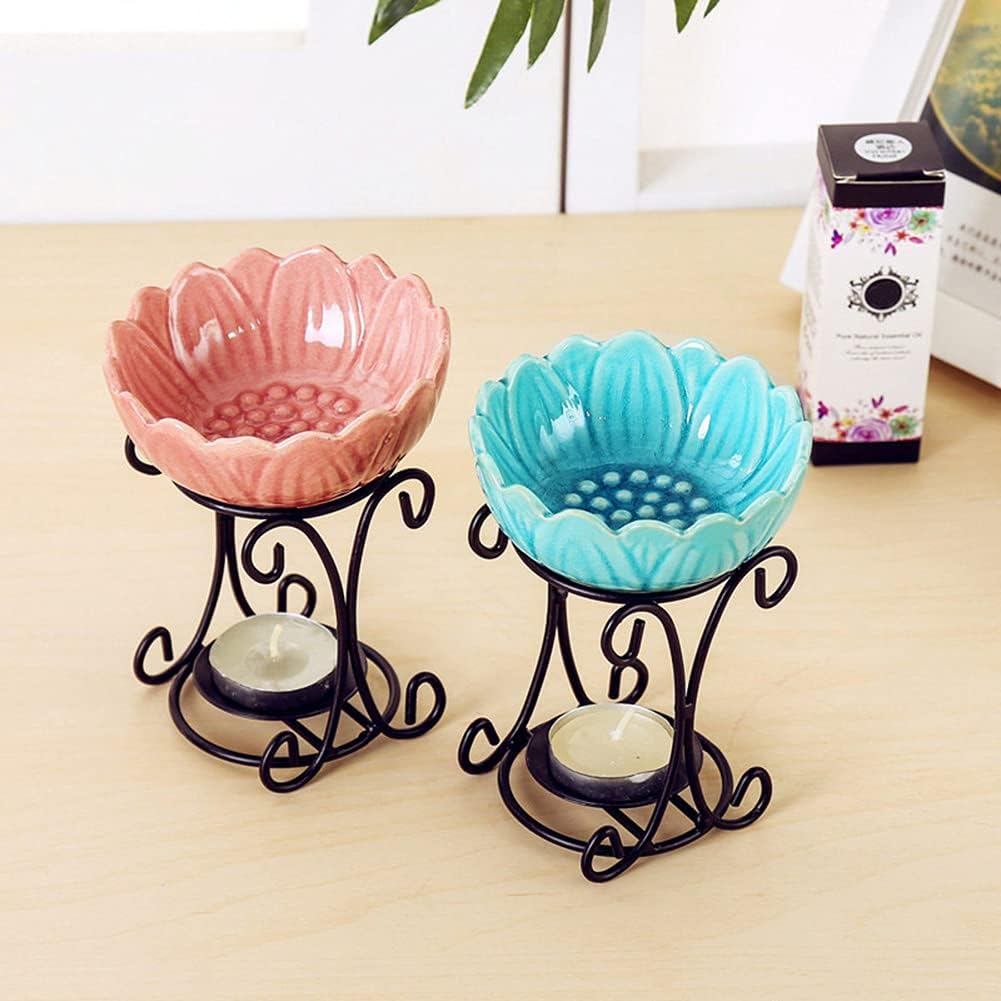 Tealight Wax Melter Oil Burner with Iron Tray