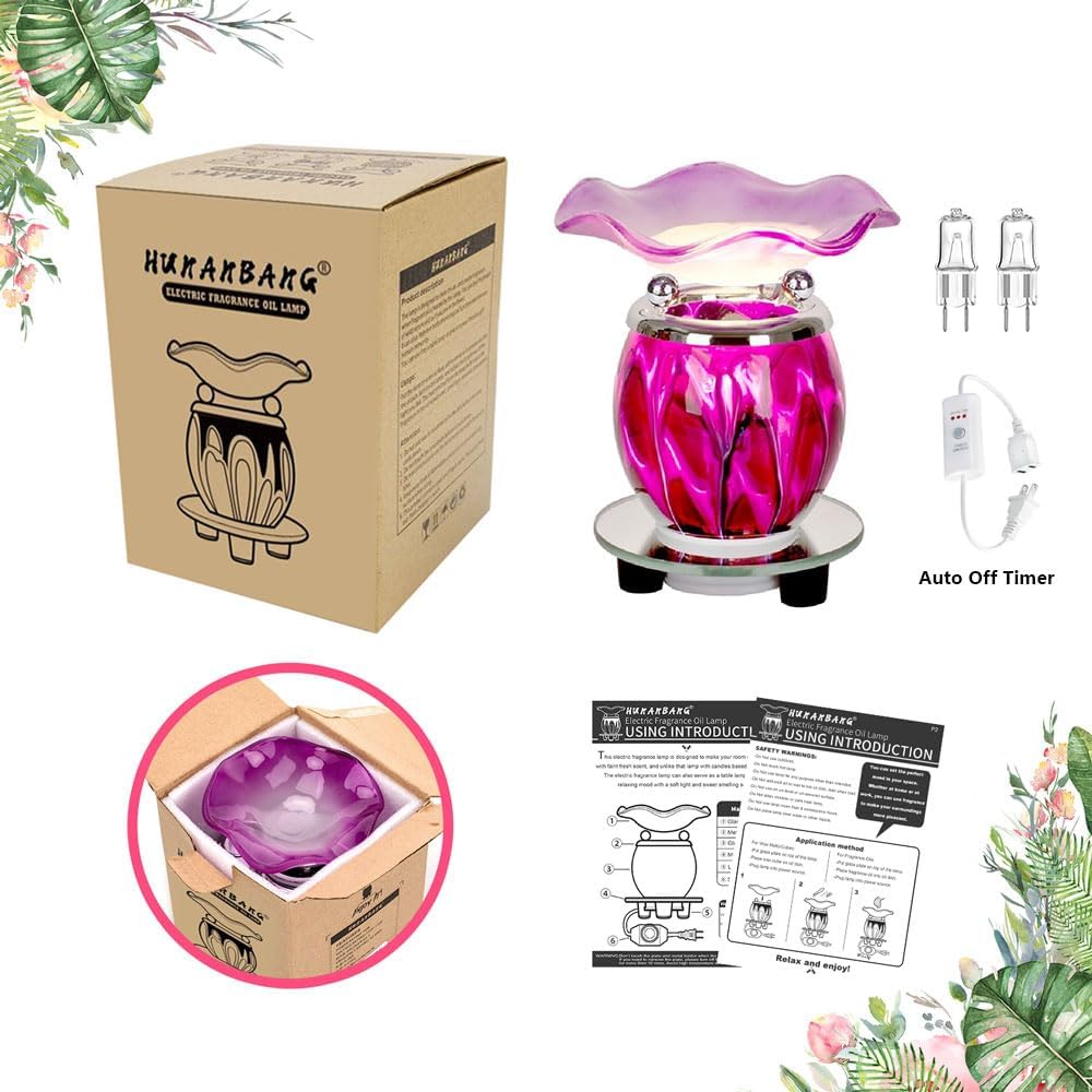 Hunanbang 3 in 1 Electric Wax Warmer with Timer and Night Light