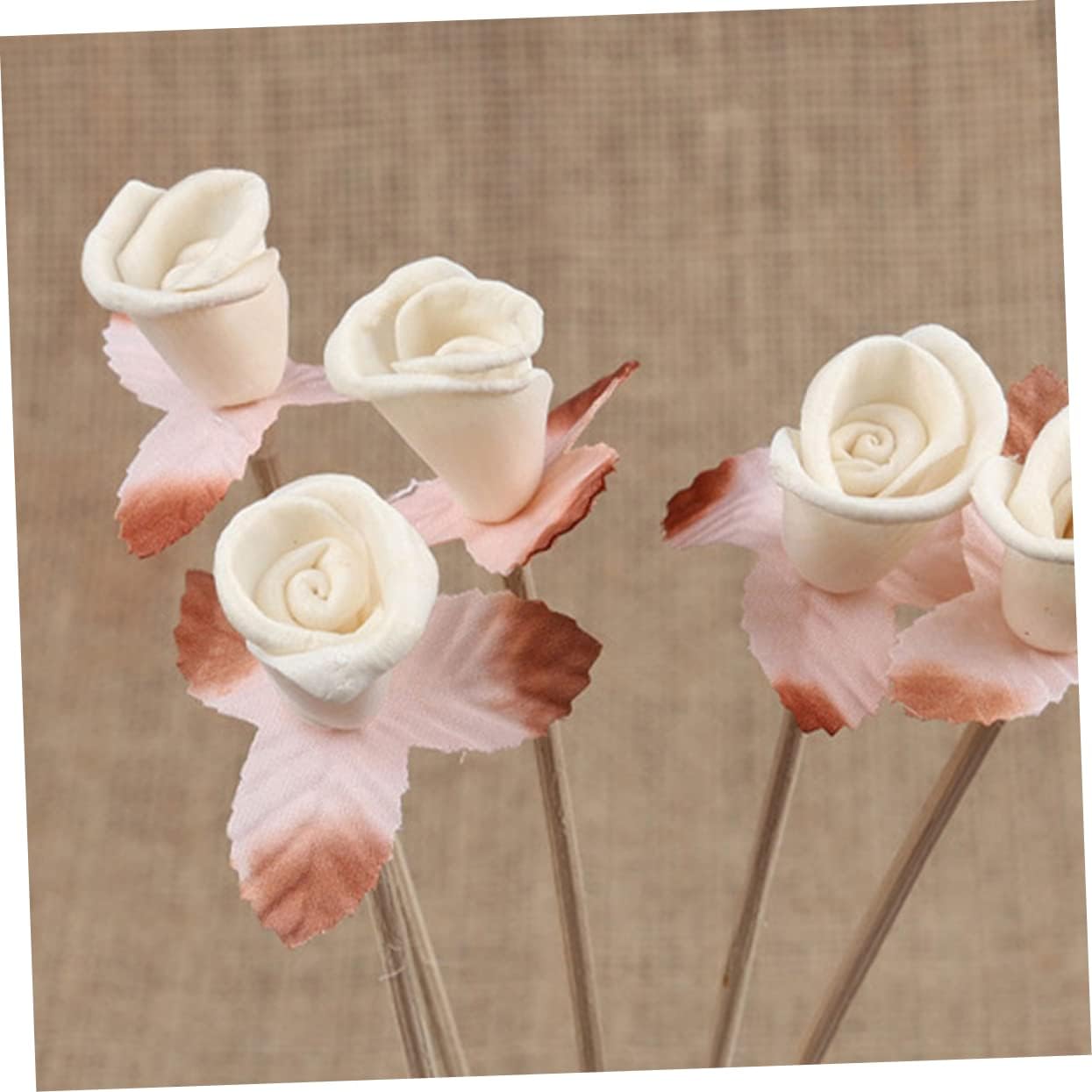ORFOFE 6 Pcs Flower Rattan Diffuser Sticks for Home Fragrance Enhancement