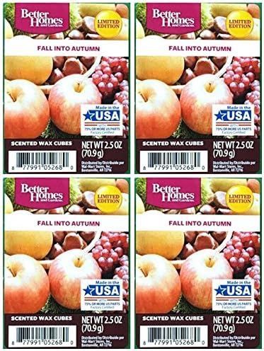 Better Homes and Gardens Fall Into Autumn Scented Wax Cubes 4-Pack