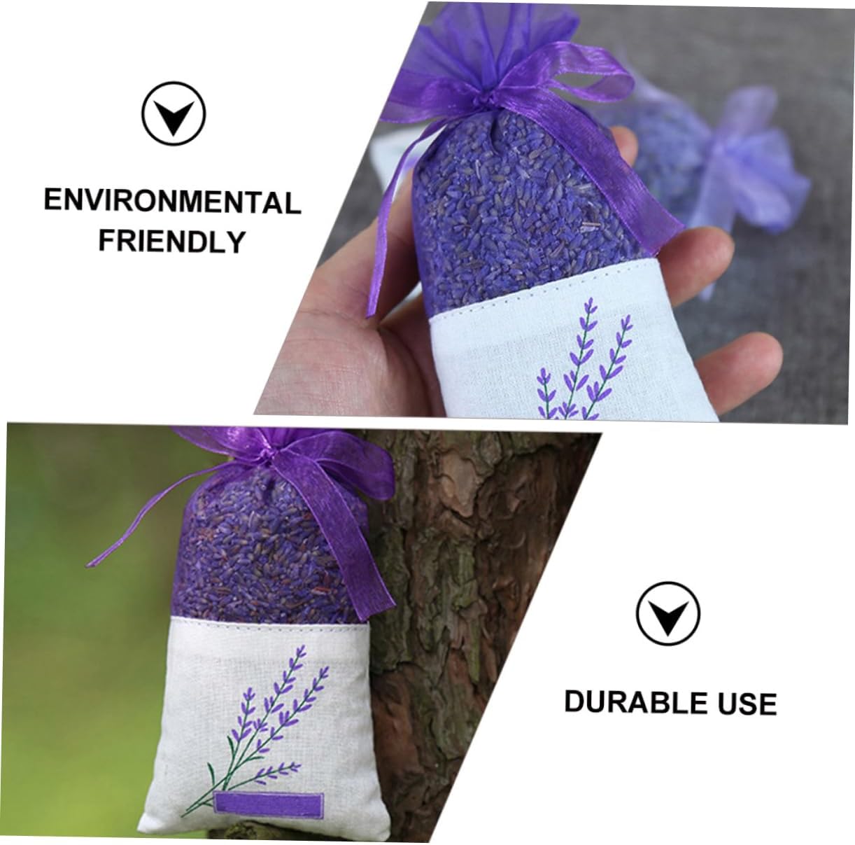 Uonlytech Lavender Sachets for Home Fragrance and Closet Use