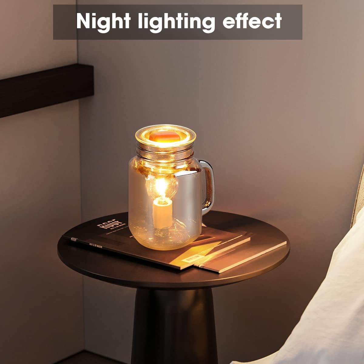 HEKALU Wax Melt Warmer with Handle and Bulb Design